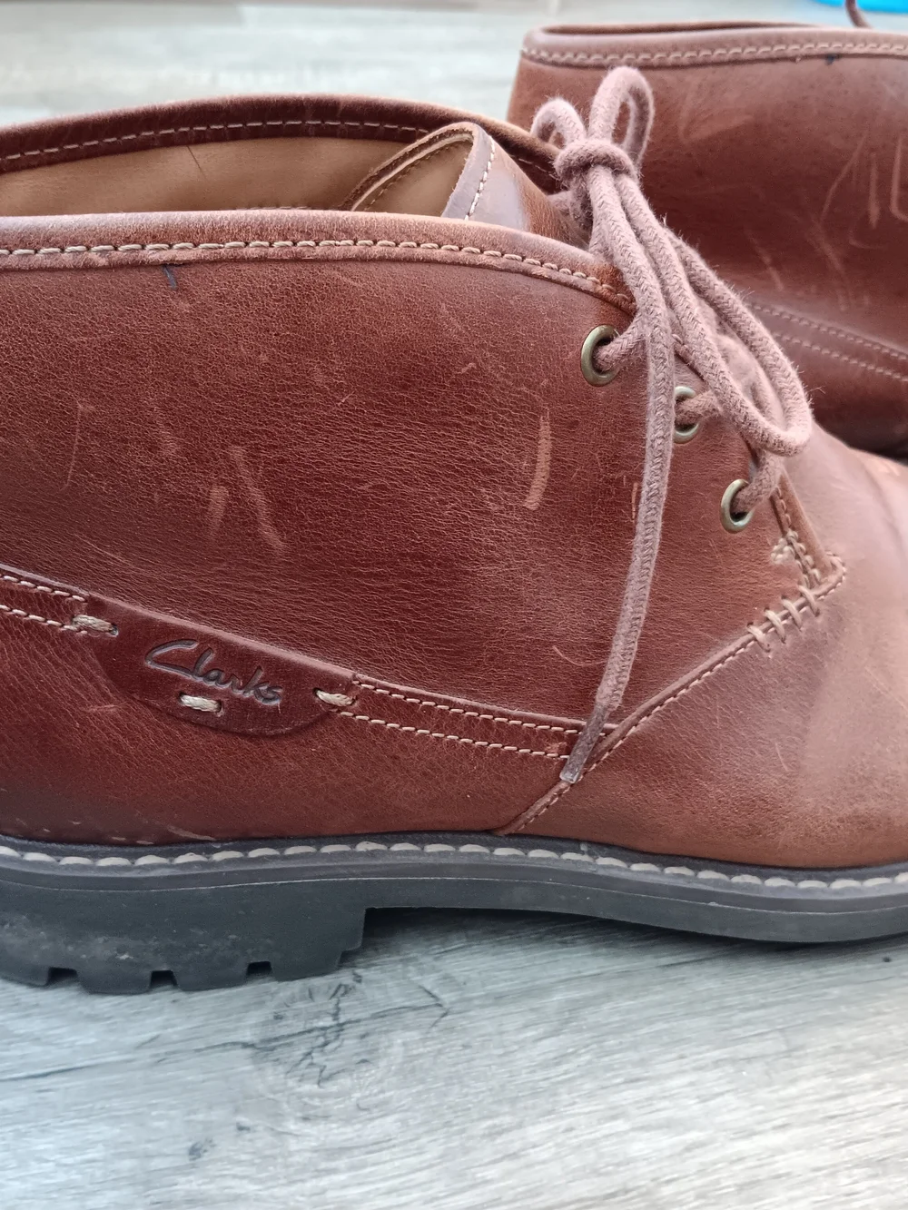 CLARKS 1825 Collection MONTACUTE Duke Leather Chukka Desert Boots Men's Size 11
